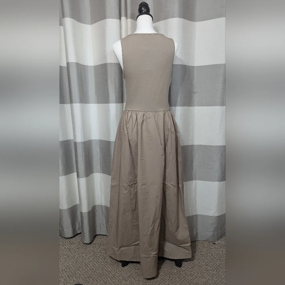 The Drop "Dia Mixed Fabric Maxi Tank Dress" Various Sizes - Picture 5 of 12